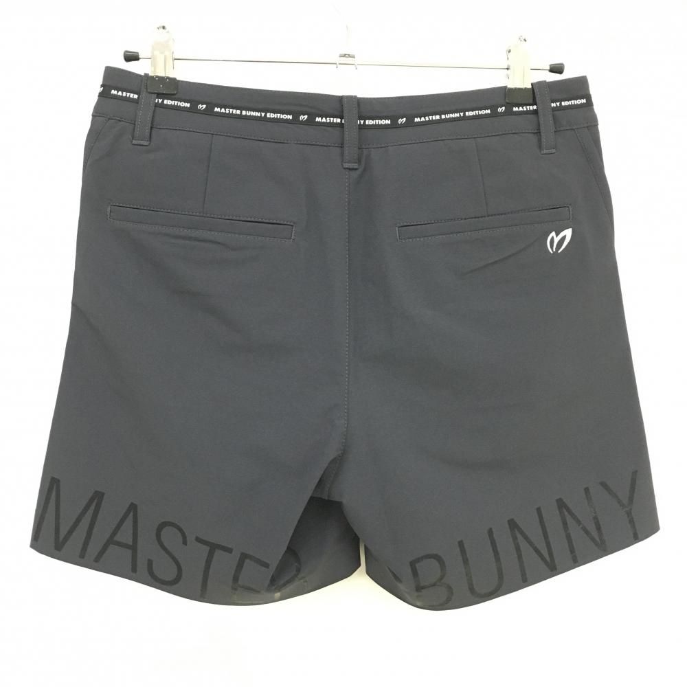 【美品】MASTER BUNNY EDITION ロゴ ストレッチショートパンツ 新品】マスターバニー ショートパンツ ネイビー ストレッチ ロゴ