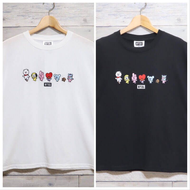 新品 BT21 BTS 半袖 Tシャツ ティーシャツ 半袖Tシャツ ロゴ