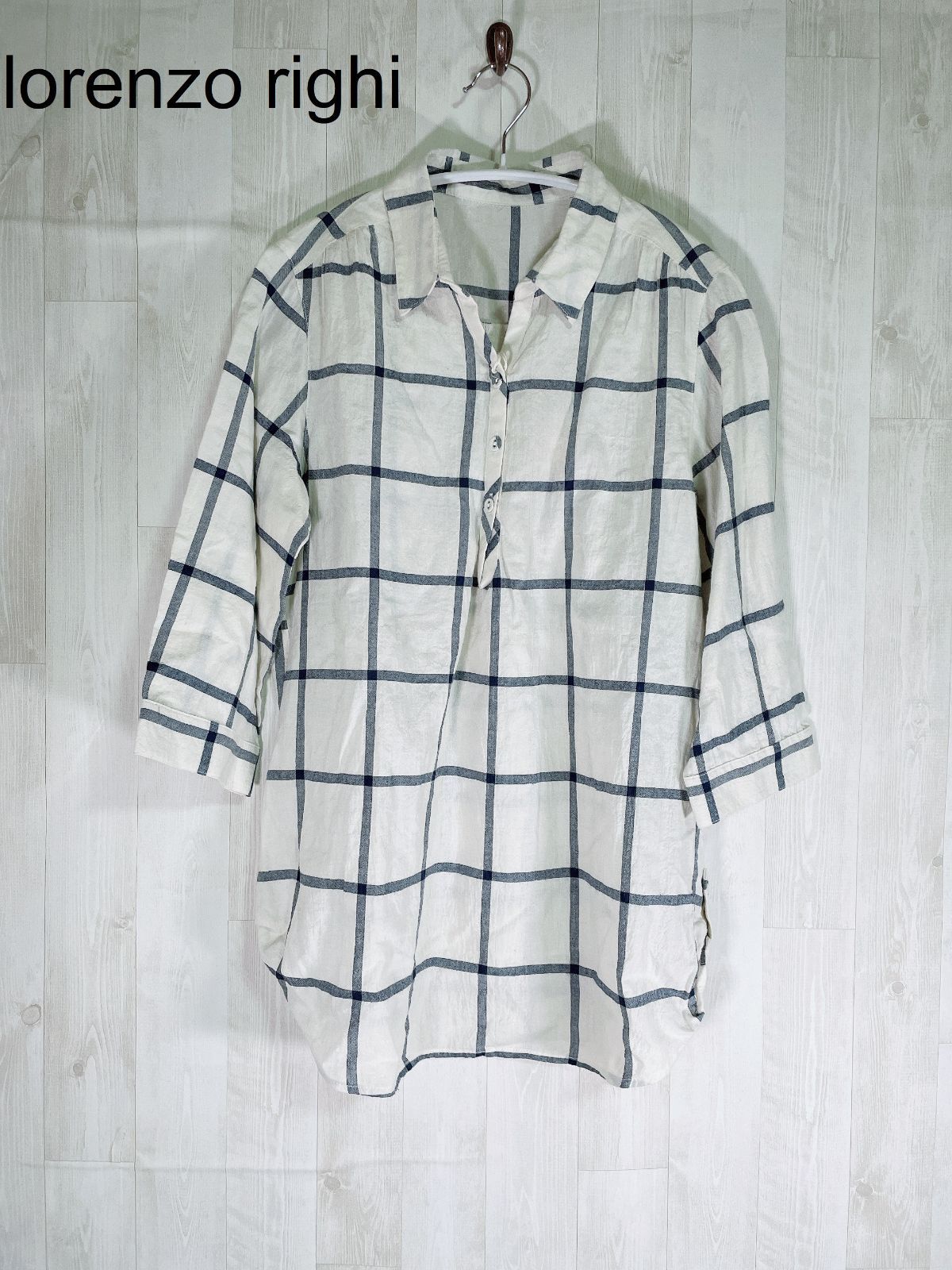 美品、タグ付き】lorenzo righi ロレンゾライ シャツ - メルカリ