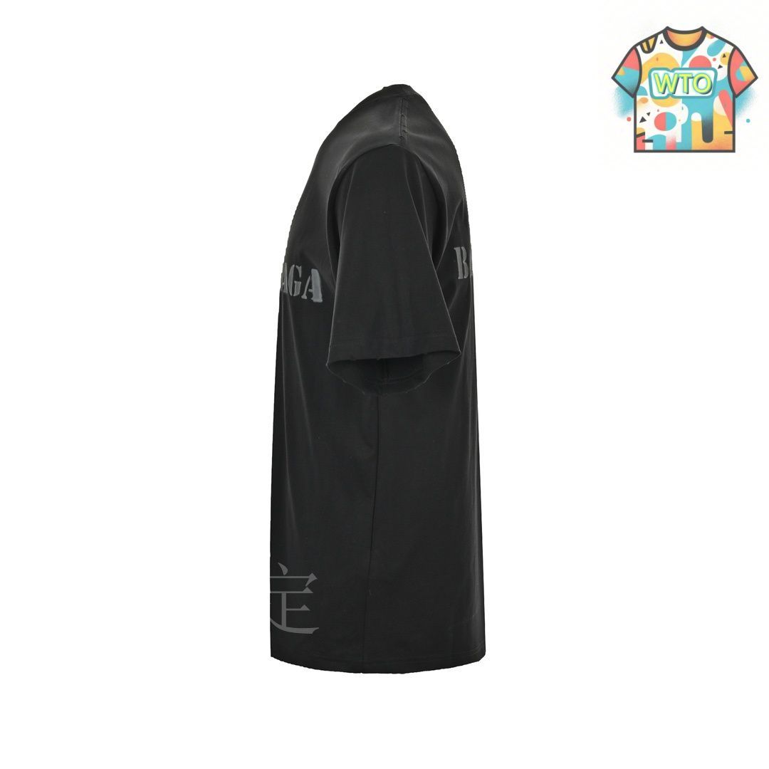 バレンシアガ 24SS クラシックロックロゴ プリントスリーブTシャツ Balenciaga バレンシアガ 24SS クラシックロックロゴ プリント