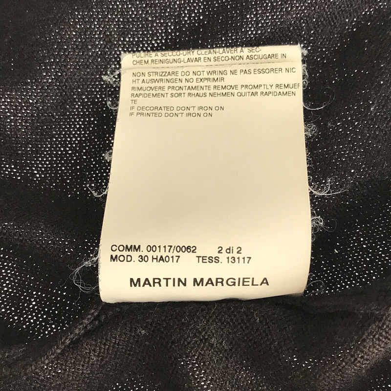 Martin Margiela / マルタンマルジェラ | 2006AW | パネル切替 Vネックニット セーター ここのえ | M | ブラック/ ブラウン | メンズ - メルカリ