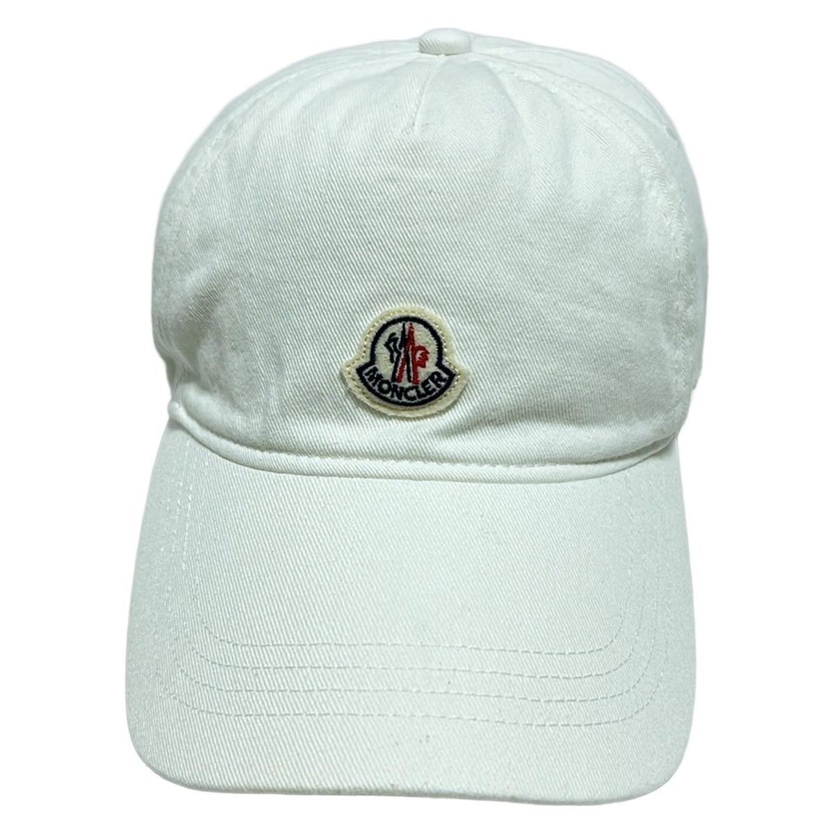 MONCLER モンクレール キャップ ONE SIZE - 白 コットン
