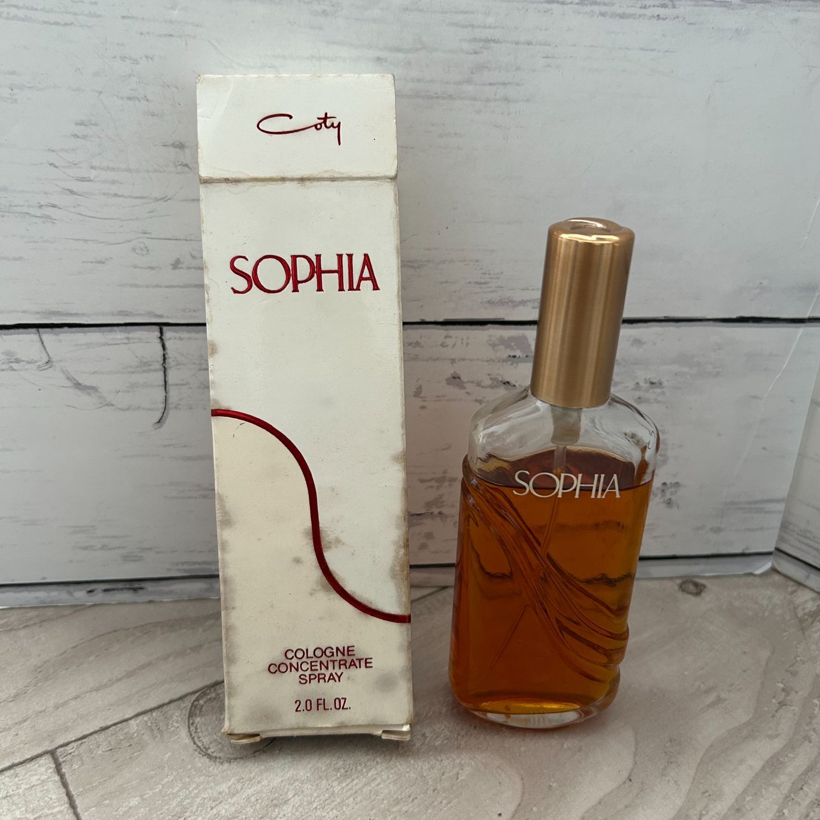 レア☆ヴィンテージ香水 SOPHIA Coty 2.0fl oz コロン 箱付き(残量7割