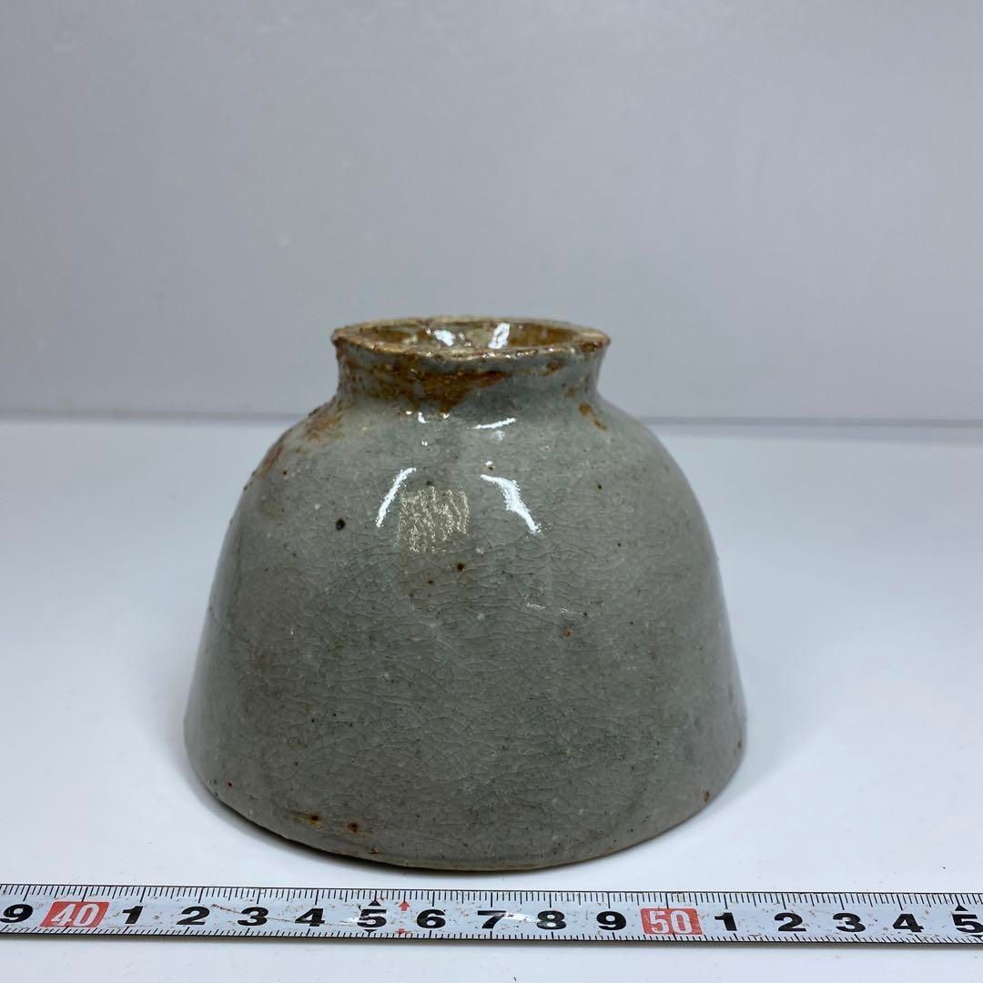 Ｎ３８５　茶碗　『萩焼』『泉流山　吉賀大眉造』　抹茶碗　共箱　茶道具 萩焼 泉流山 吉賀大眉 造 萩茶碗 萩割高台茶碗 共箱 茶道具 茶器 抹茶