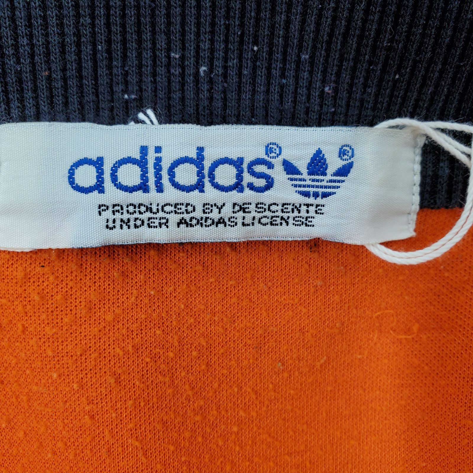 80s トラックジャケット アディダス オレンジ×ブラック デサント 中古・古着通販】adidas (アディダス) 80Sトラックジャケット