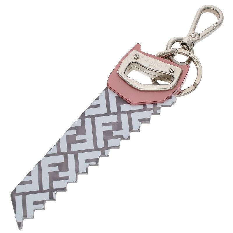 FENDI フェンディ　ズッカ柄　キーホルダー　キーリング 国内発送 【FENDI】フェンディ KEY キーホルダー (FENDI/キー