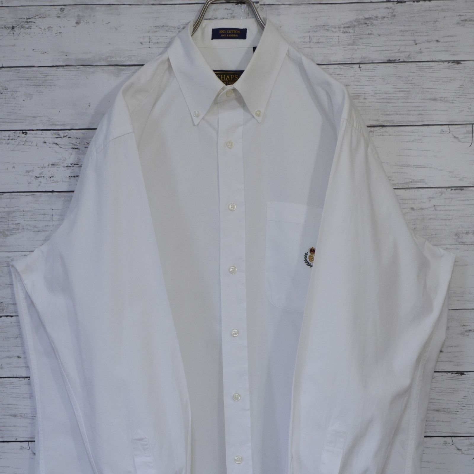 90s Ralph Lauren 白リネン 無地 ポニーなし ボタンダウンシャツ 90s Ralph Lauren 白リネン 無地 ポニーなし ボタンダウンシャツ