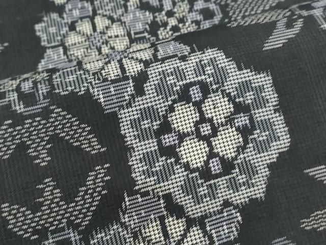 平和屋着物○本場村山大島紬 アンサンブル 花繋ぎ 正絹 逸品