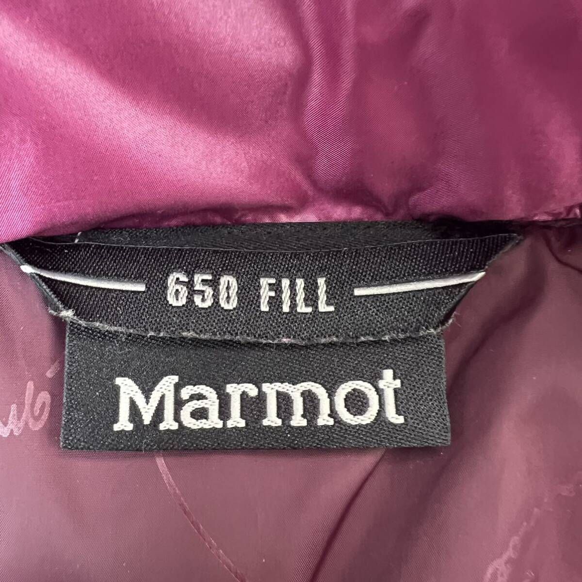 Marmot ☆ マーモット 650 フィルパワー ダウンジャケット パープル ピンク レディース S 秋冬 アウトドア キャンプ タウンユース ■A347 Marmot ☆ マーモット 650 フィルパワー ダウンジャケット パープル