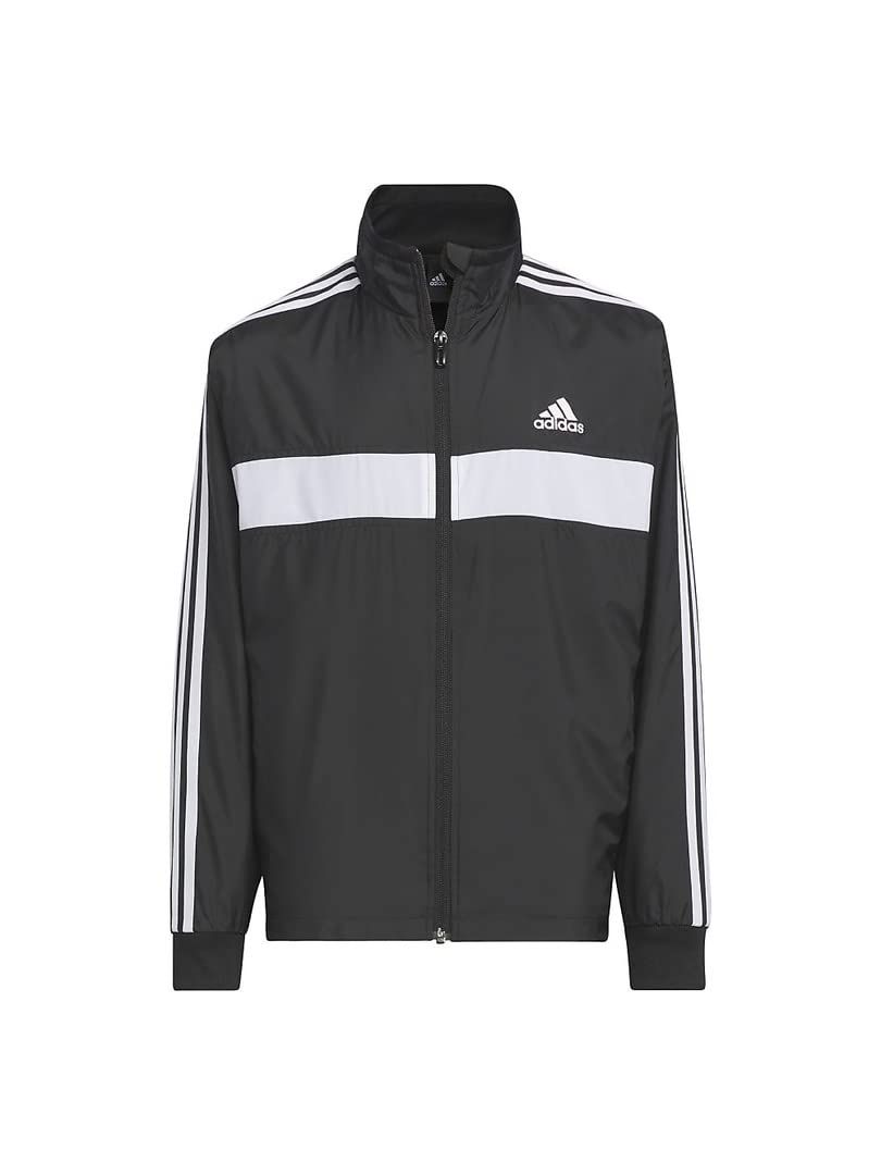 adidas アディダス YB TIBELIO ウィンドブレーカースーツ TOP ブラック BOTTOM ブラック 120 Top ブラック Bottom ブラック IK7385 120