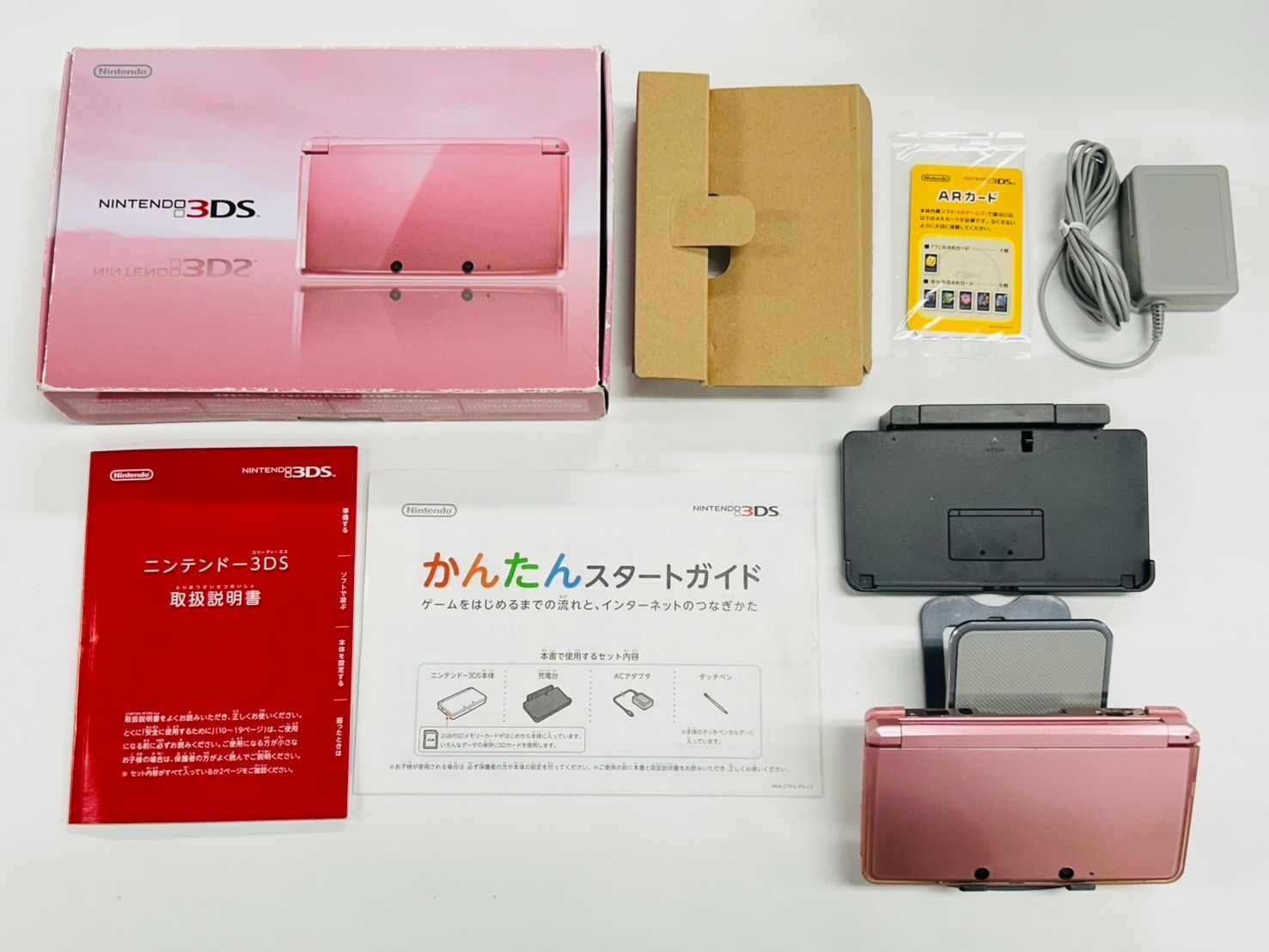 Nintendo 3DS ミスティピンク|MISTY PINK 本体 動作 |初期化済み き 付属品完備