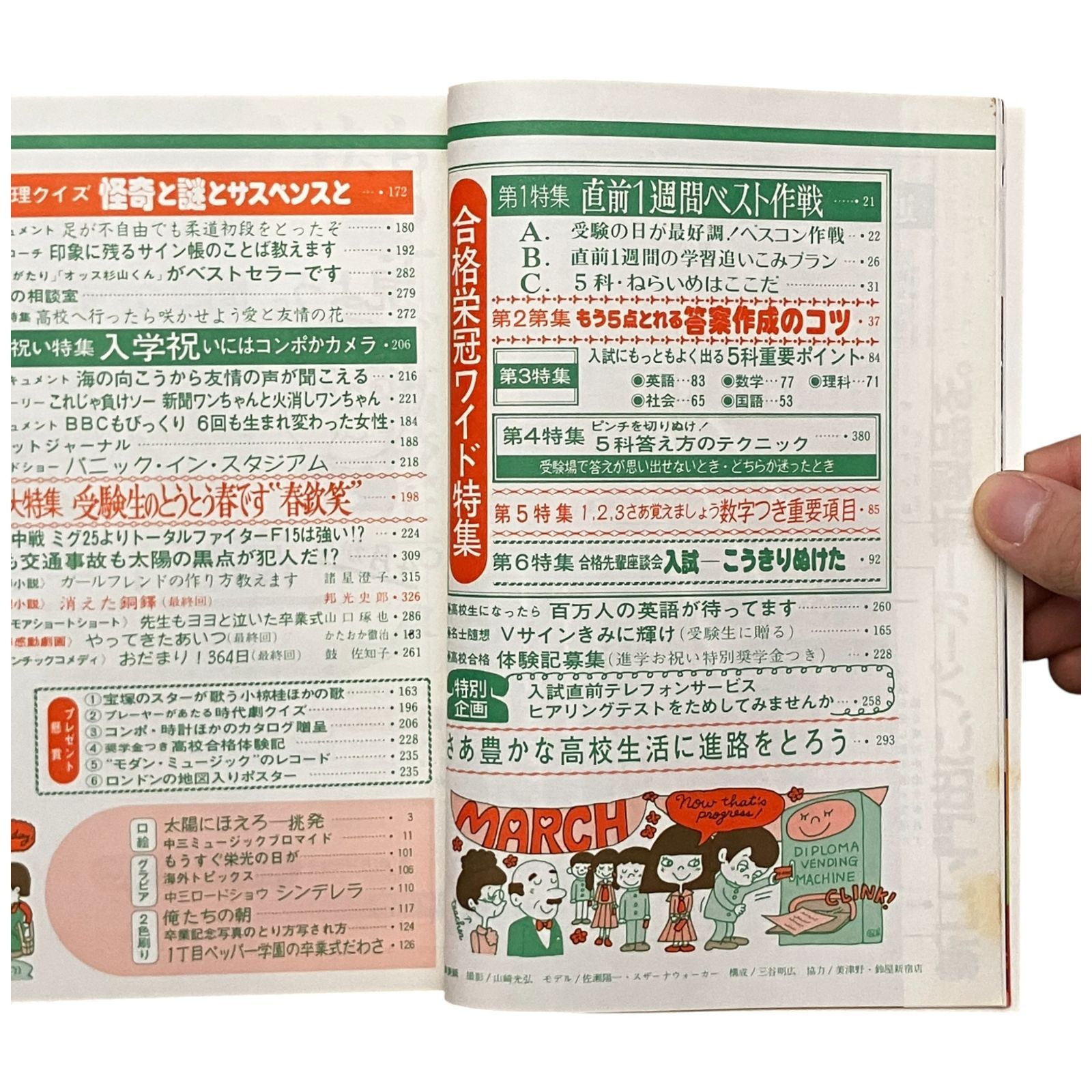 中三時代 1977年3月号 高校入試合格号 
