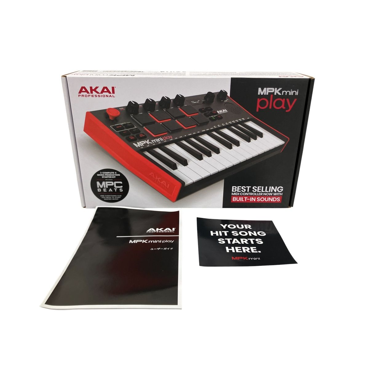 AKAI Professional MPK mini play MIDIキーボード コントローラー 楽器 アカイ W10351001