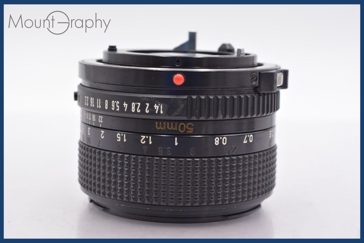 キヤノン Canon NEW FD 50mm F1.4 前後キャップ-レンズフィルター付 完動 同梱可 mj5065