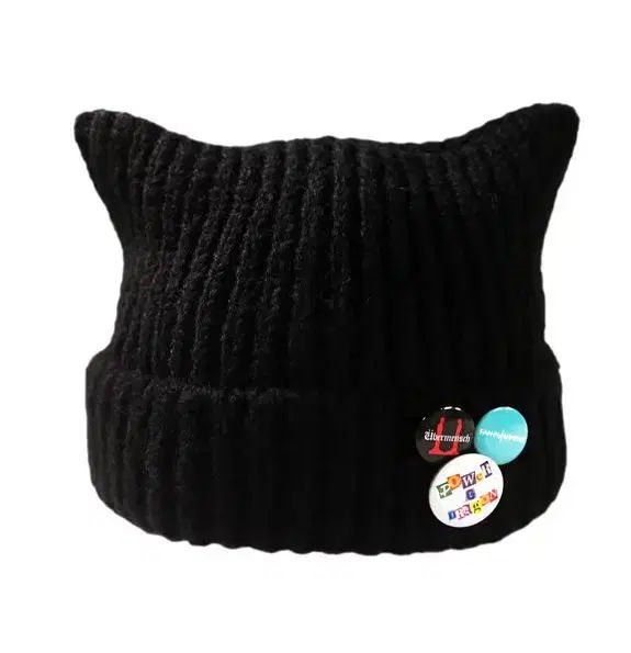 cp.company ゴーグルビーニー パープル C.P. Company Cotton Goggle Logo Ribbed Purple Beanie - Accessories