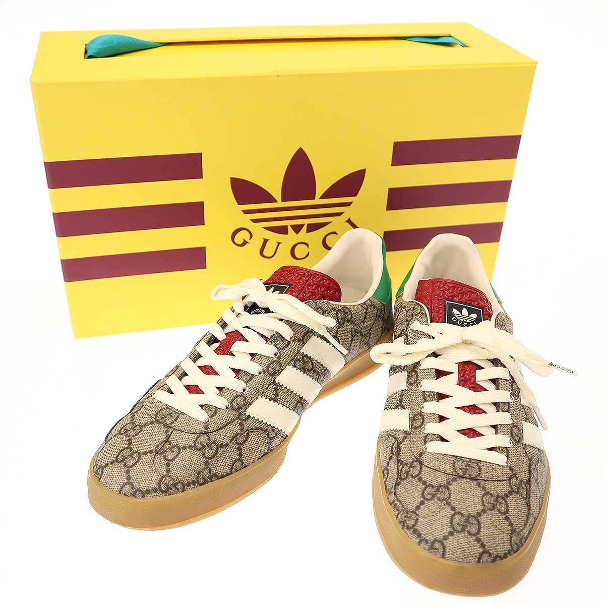 GUCCI×adidas グッチ×アディダス Gazelle Beige Tone/Core White
