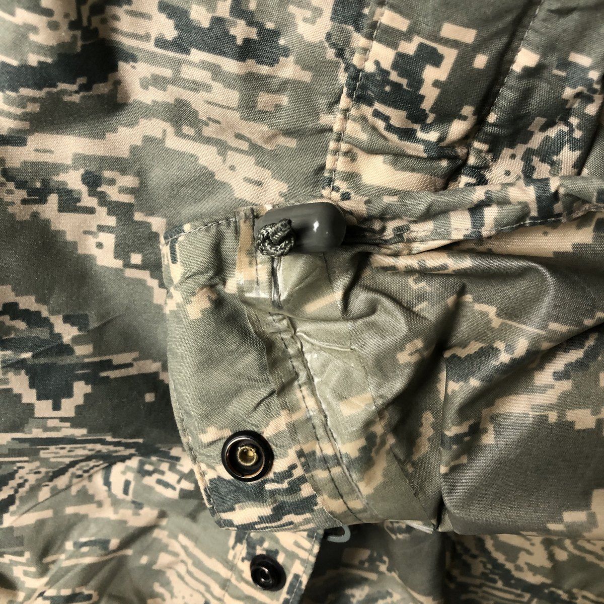 米空軍タイガーカモ レインパーカーL 古着 00'S 米軍実品 迷彩柄 ACU