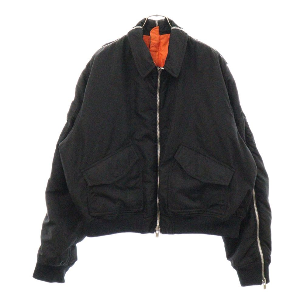 Y/PROJECT (ワイプロジェクト) 16AW ZIPPED BOMBER JACKET S11JACK5 ジップ ボンバー ジャケット ブラック  - メルカリ