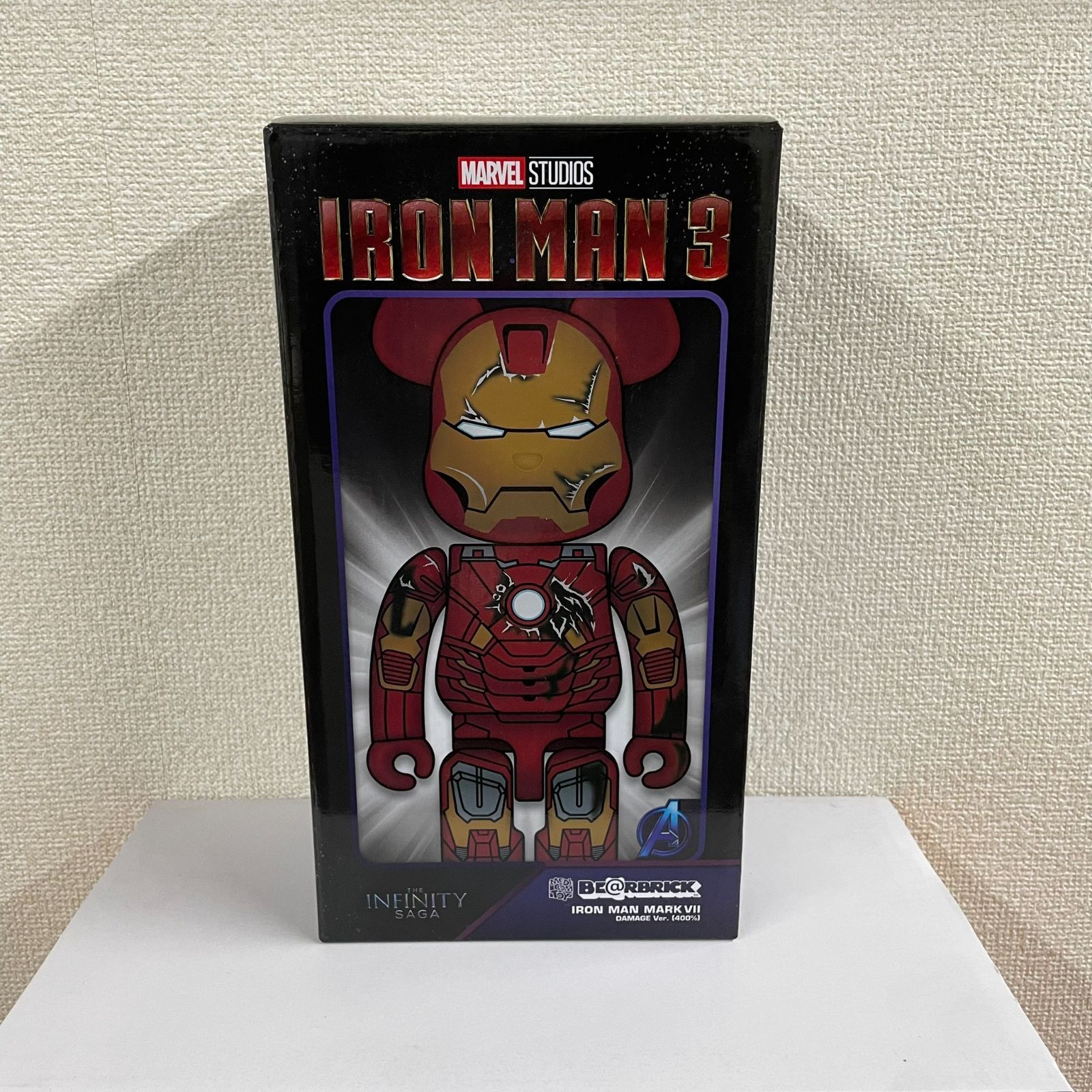 MEDICOM TOY MARVEL BE@RBRICK IRON MAN MARK Ⅶ DAMAGE Ver. 400 