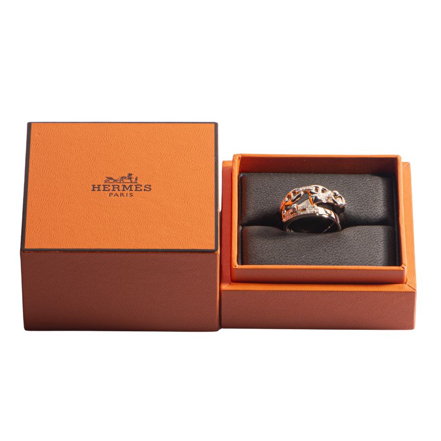 HERMES エルメス アルシミ リング・指輪 14号 ピンク ゴールド【中古  