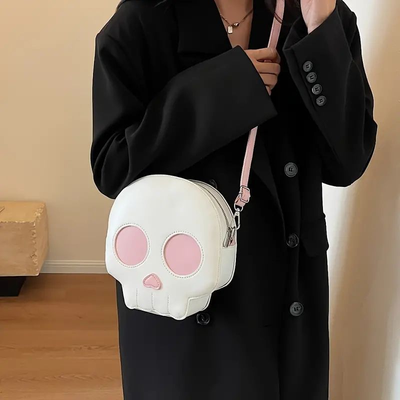 スカルデザインショルダーバッグファッション風変わりなゴーストスカル 