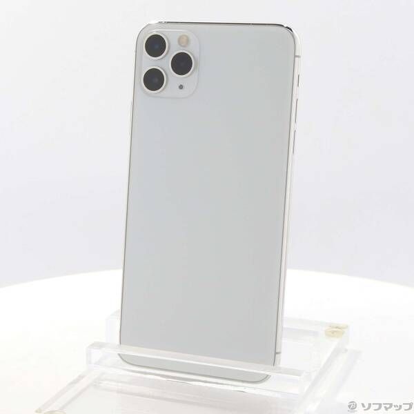 中古品〕 iPhone11 Pro Max 256GB シルバー MWHK2J／A SIMフリー【348