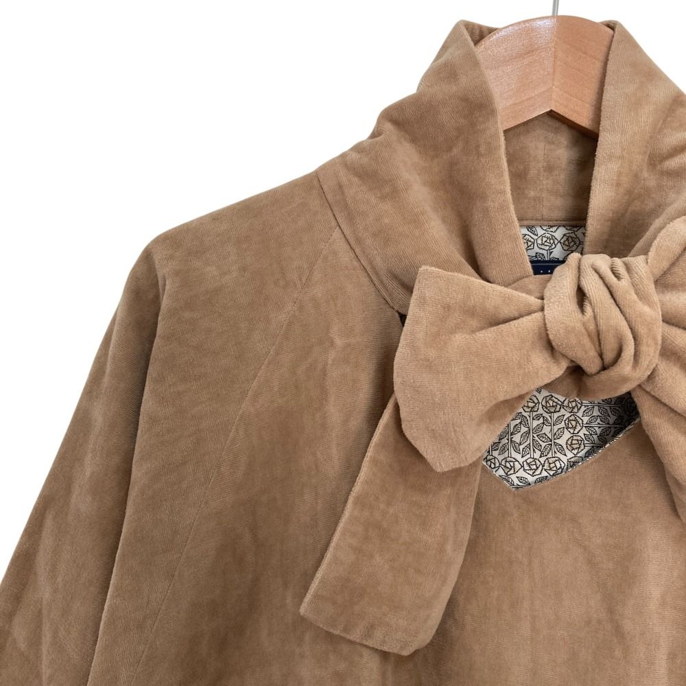 mina perhonen ミナペルホネン colleen ボウタイワンピース サイズ38 ベージュ レディース 古着