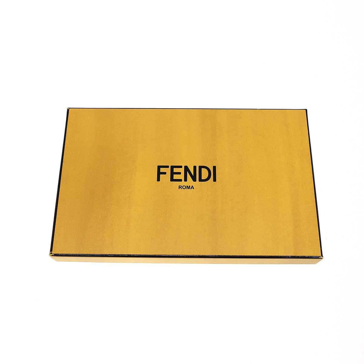 FENDI フェンディ ラウンドジップロングレザーウォレット 長財布