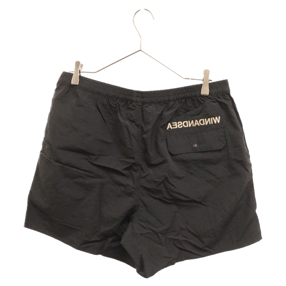 wind and sea ナイロンショーツ 黒 L wds windandsea wind and sea