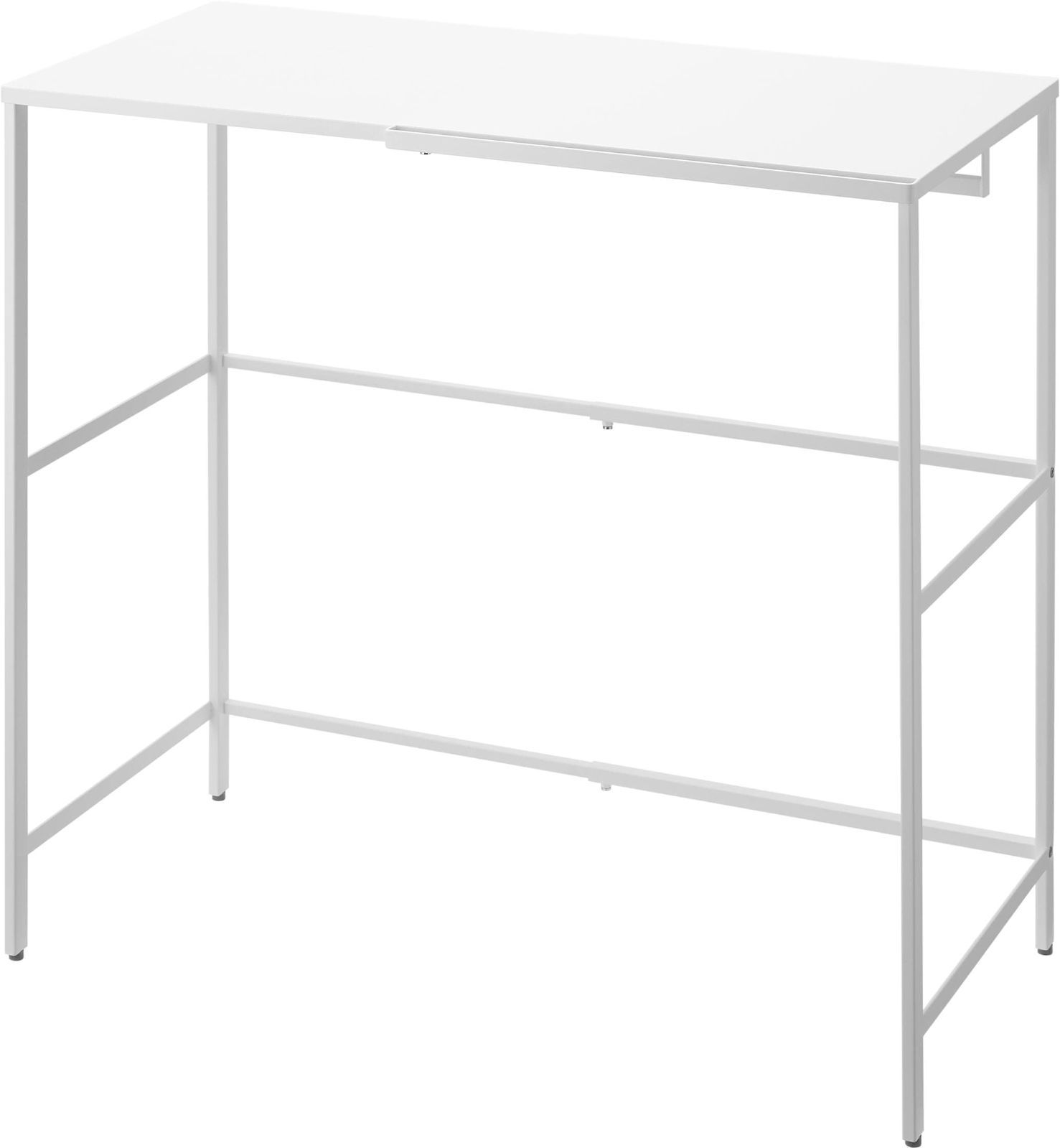 人気商品】キャリーケース上ラック ホワイト 伸縮 約W51～92×D48×H85cm
