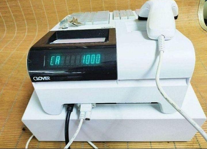 クローバーレジスター JET-670スキャナ付き PC連携送料込 900733