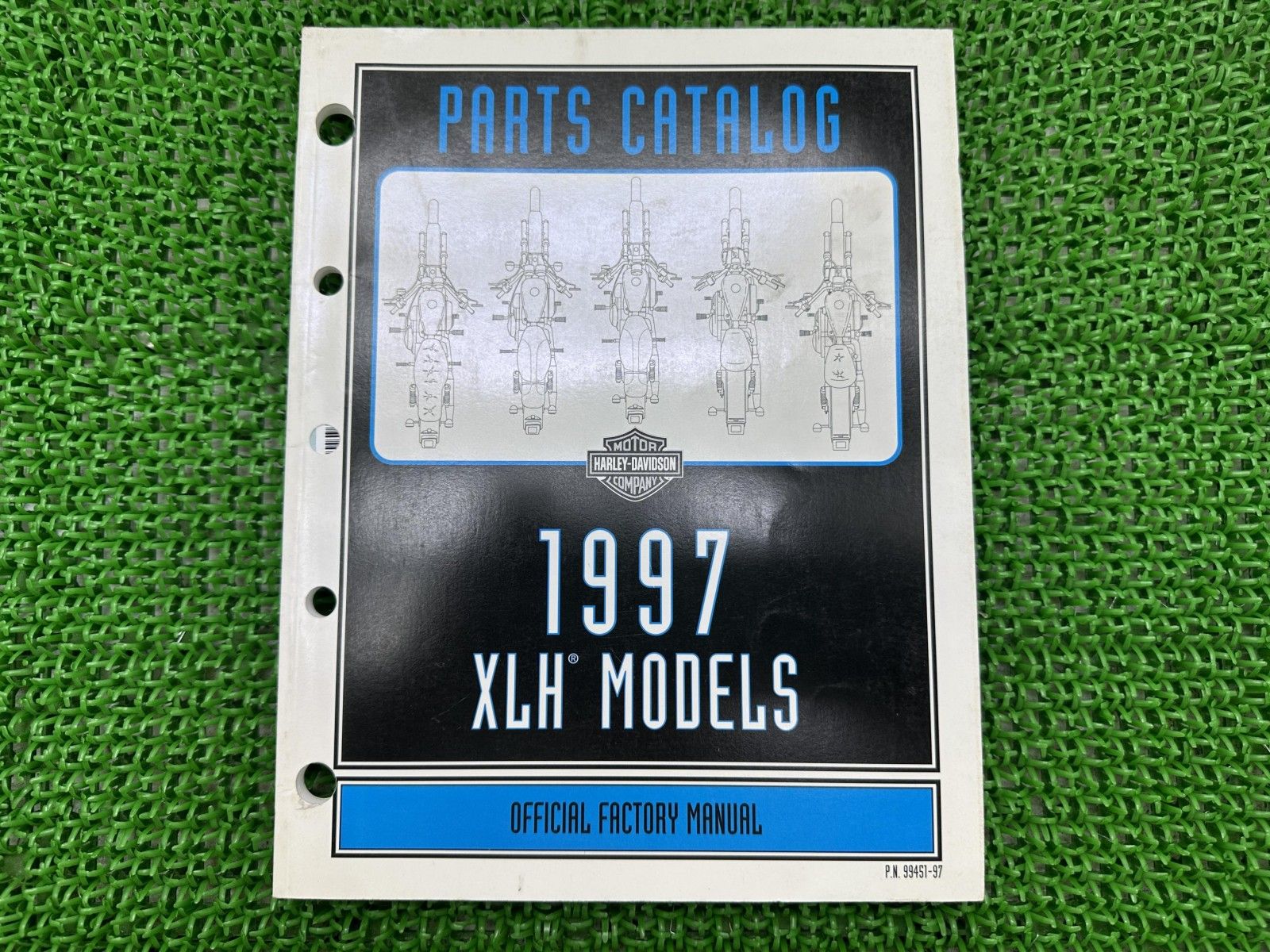 XLH パーツリスト 英語版 ハーレー 正規 バイク 整備書 スポーツスター 1997年XLHモデル パーツカタログ 車検 パーツカタログ pS