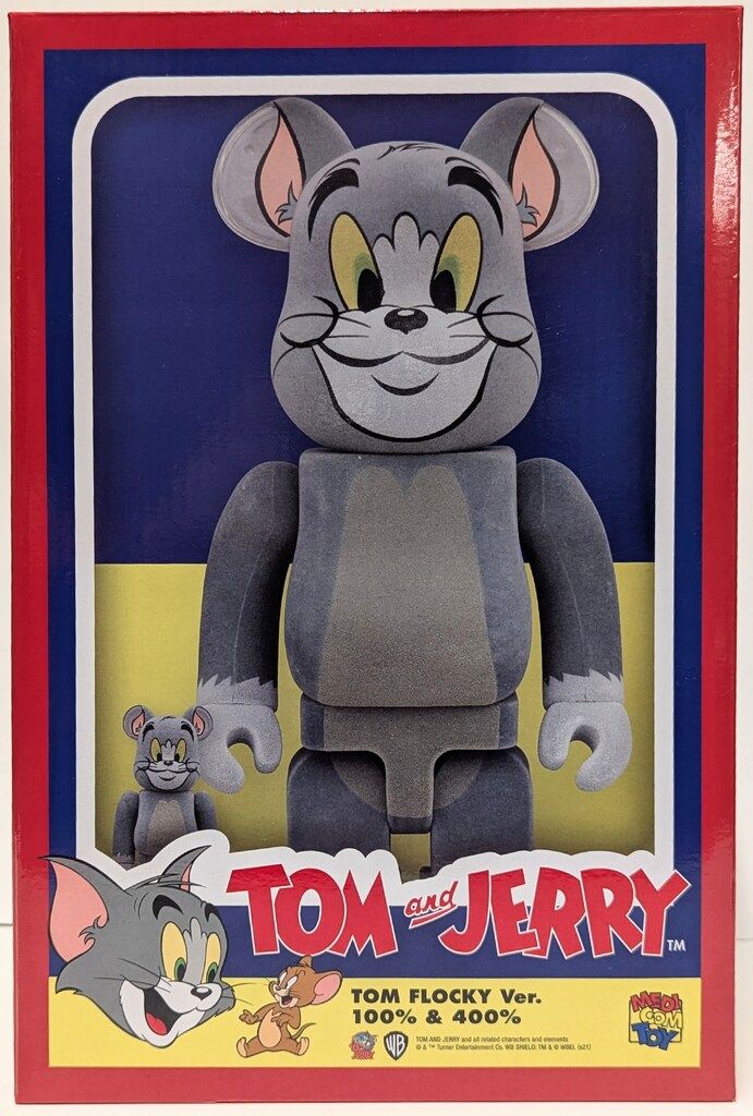 BE@RBRICK Tom and Jerry フロッキー 100％ 400% Be@rbrick Jerry Flocky 100% & 400% Collectible Set by Medicom Toy