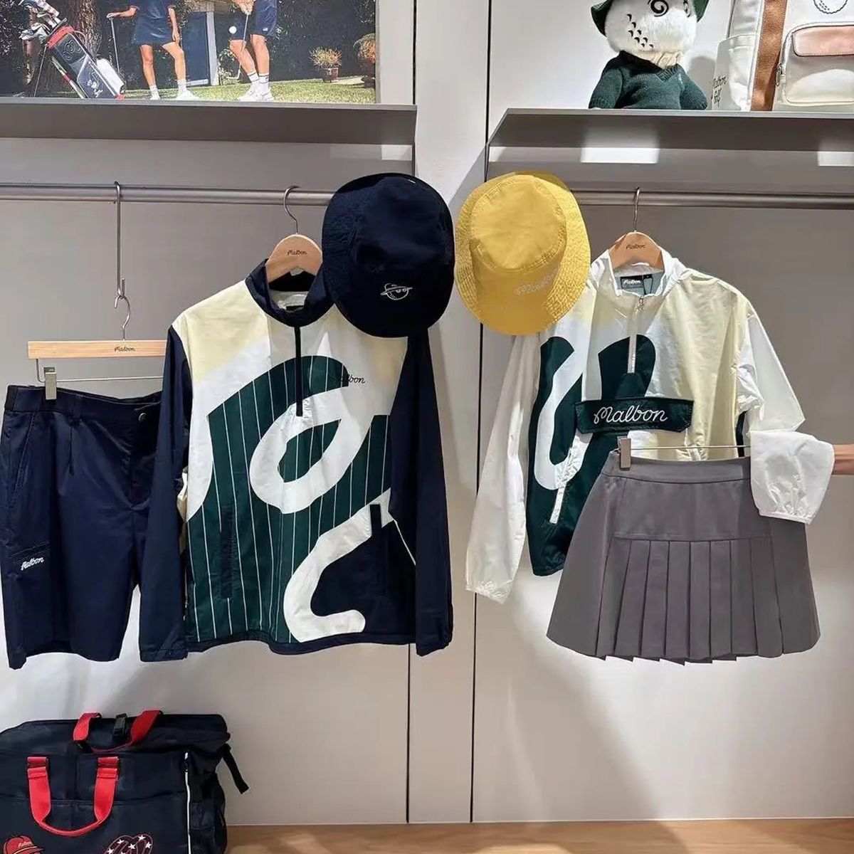 MALBON GOLF マルボンゴルフ ゴルフ シーズン パータン クォーターハウス Anorak アノラック ホワイト