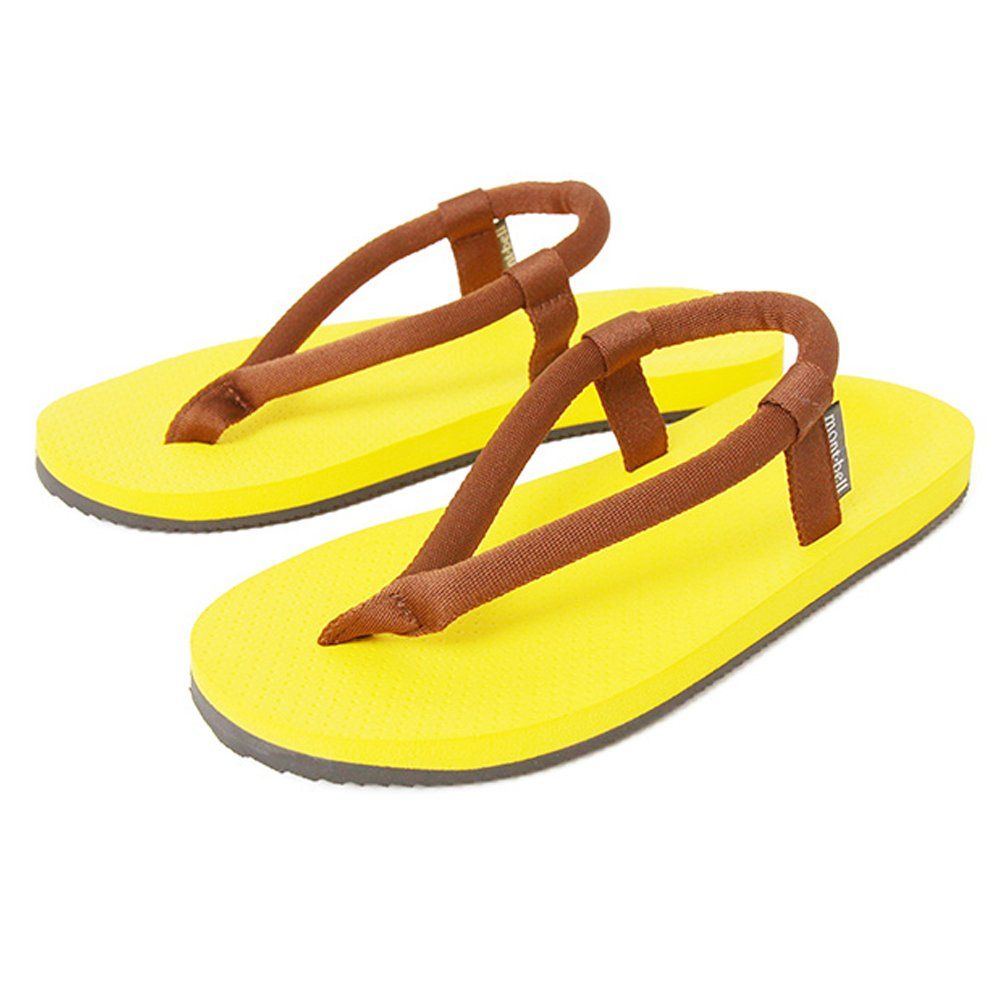 [モンベル] スリップオンサンダル 1129477 レディースu0026メンズ イエロー×ブラウン(YL/BN) M(25.0cm～26.0cm) [イエロー×ブラウン(YL/BN)] [25.0~26.0 cm]