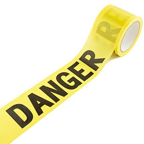 DANGER バリケードテープ 7.5cm×100m 非粘着 / DANGER デンジャー フィルム製 アメリカン雑貨