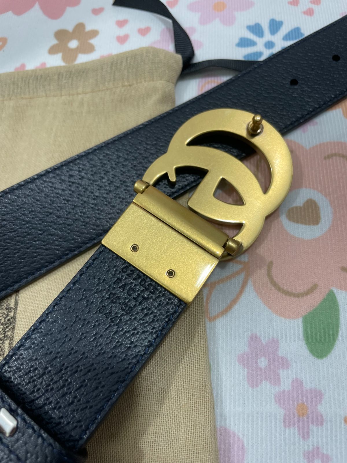 大幅値下げGUCCI グッチ ダブルG ベルトかなり綺麗 - メルカリ