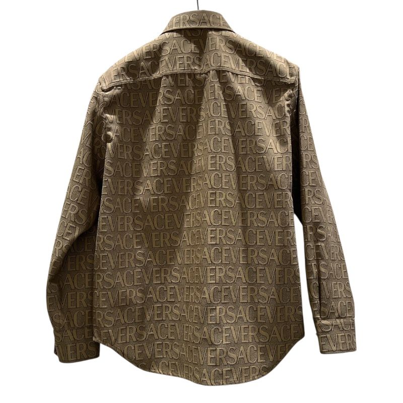 ヴェルサーチ VERSACE ロゴ総柄オールオーバーシャツ 1008738 ポリエステル メンズ 半袖シャツ