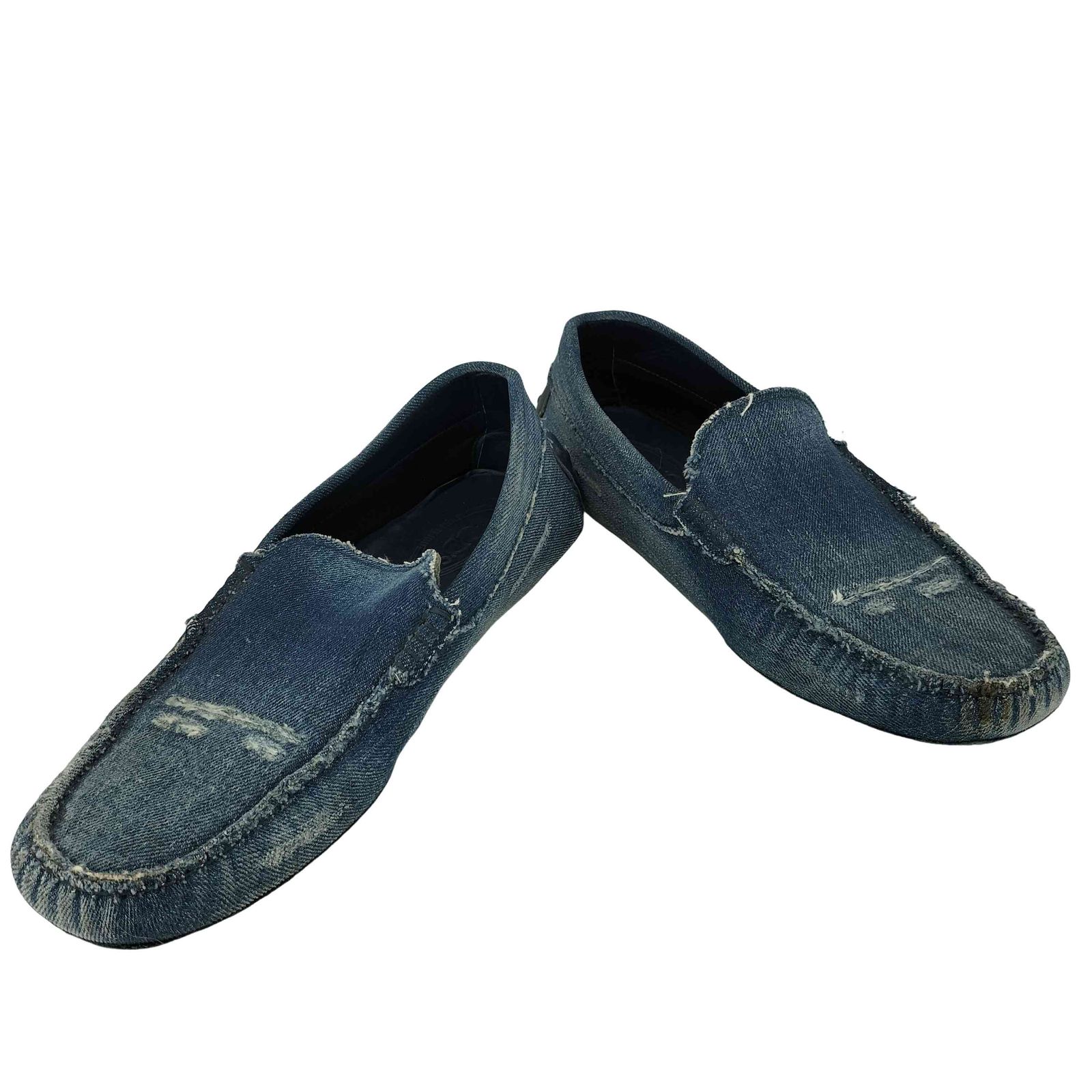 トッズ TOD’S PANTOFOLA NEW GOMMINI ダメージ加工ドライビングシューズ メンズ 8