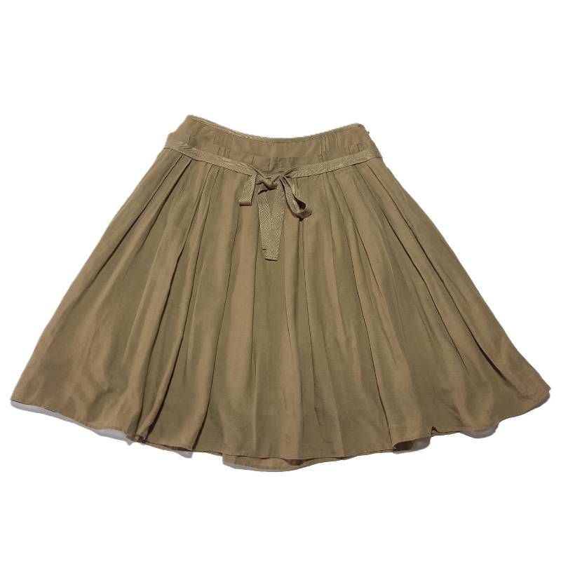 バーバリー　Burberry フロントポケット　プリーツスカート バーバリー ブルーレーベル プリーツスカート カーキ 38サイズ