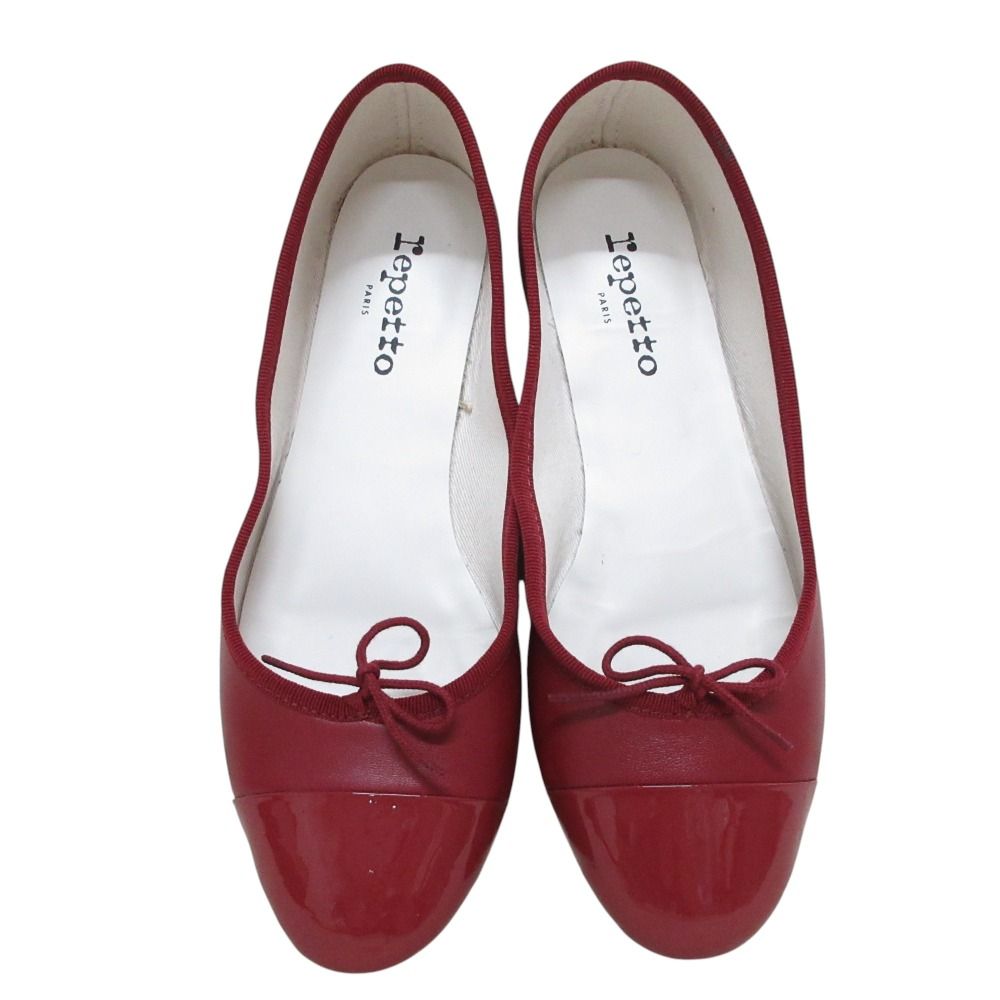 新品同様 Repetto レペット FLORA パテント レザー リボン