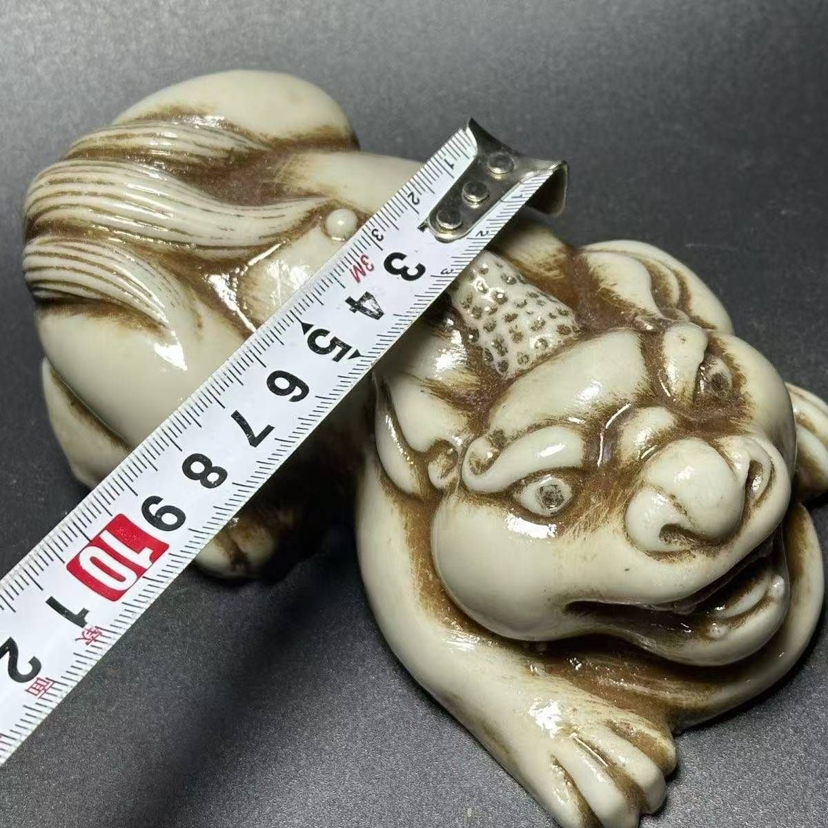 新品・未使用】旧家収蔵 中国古玩 ?代 白玉 玉器 貔貅 置物