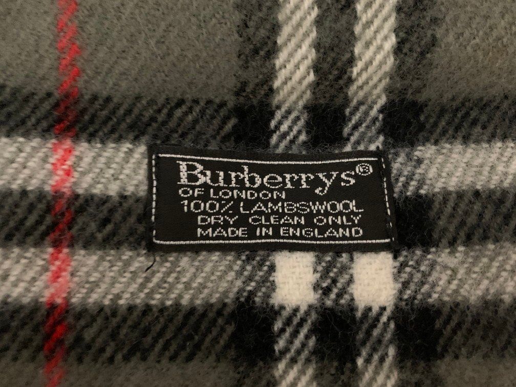 90s Burberrys バーバリー ノバチェック柄マフラー イングランド
