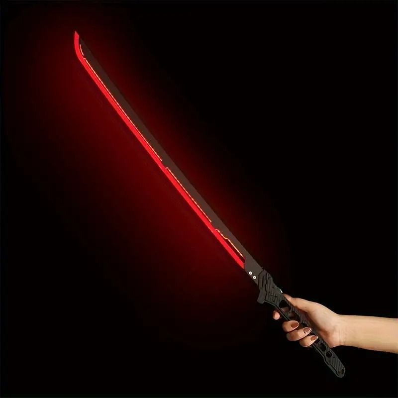 ハロウィン ハロウィーン 仮装 パーティー 赤 サイバーパンク LED 刀 アニメモデル クール アクリル 侍 武器 モデル コスプレ 写真用 小道具 パーティー用品 ステージ パフォーマンス アクセサリー コレクション