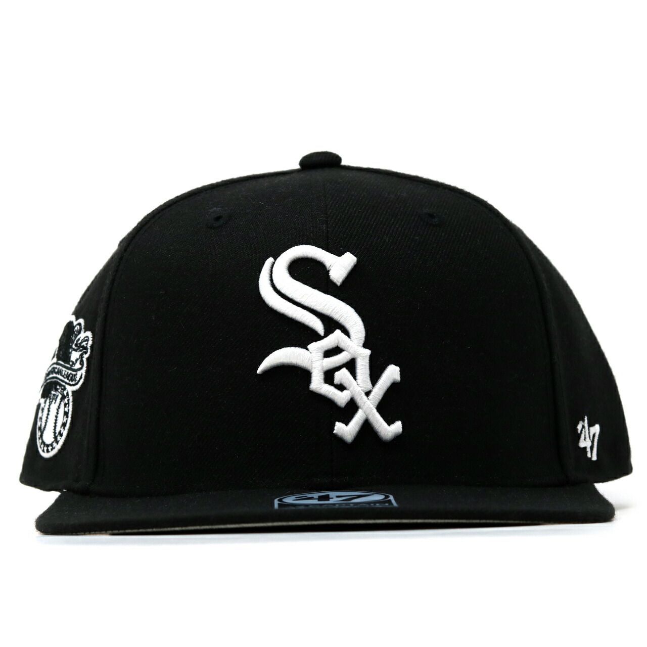 47 キャップ 47brand  フォーティーセブン フラットバイザー ブランド キャップ White Sox Sure Shot '47 CAPTAIN Black ブラック/ブルー 【TB】