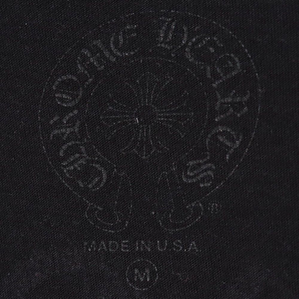 クロムハーツ 英字 バックプリント 新品‼️ タグ付き Ｍ CHROME HEARTS 英字バックプリントTシャツ Mサイズ ブラック