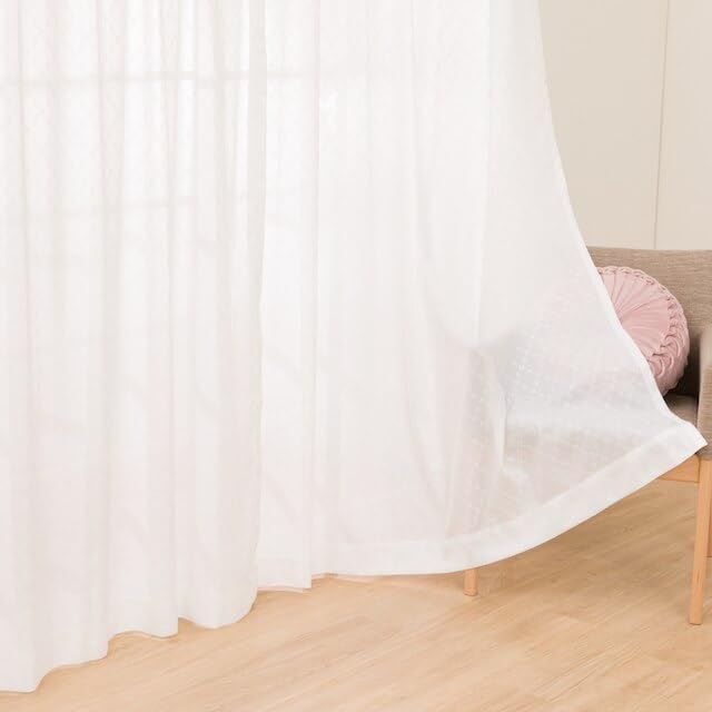 新品 ニトリ デコホーム 遮熱 遮像 レースカーテン DH73 100X176cm 2枚入り NITORI 5734397