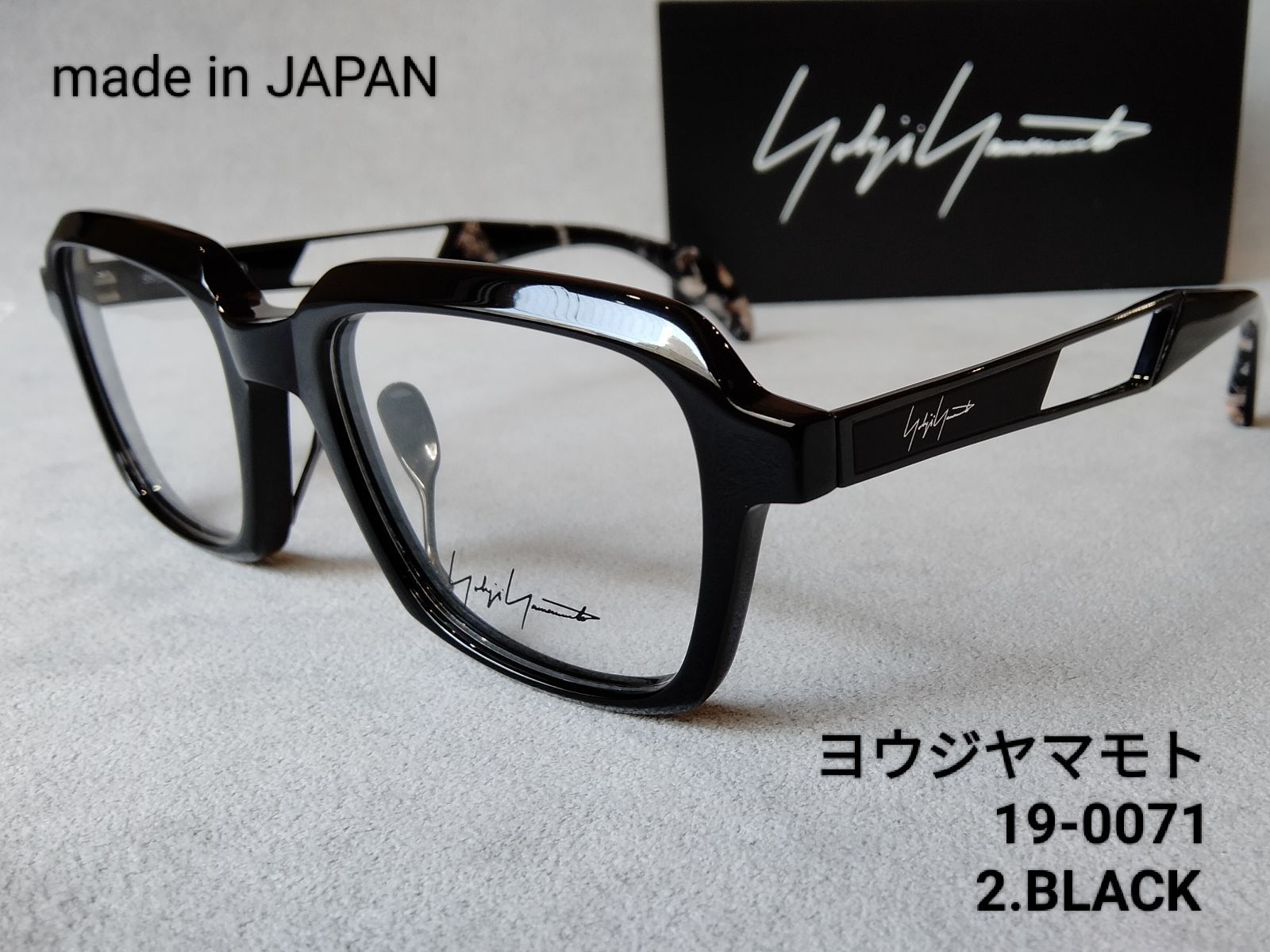 YOHJI YAMAMOTO(ヨウジヤマモト) EYEWEAR19-0071/2.BLACK - メガネ