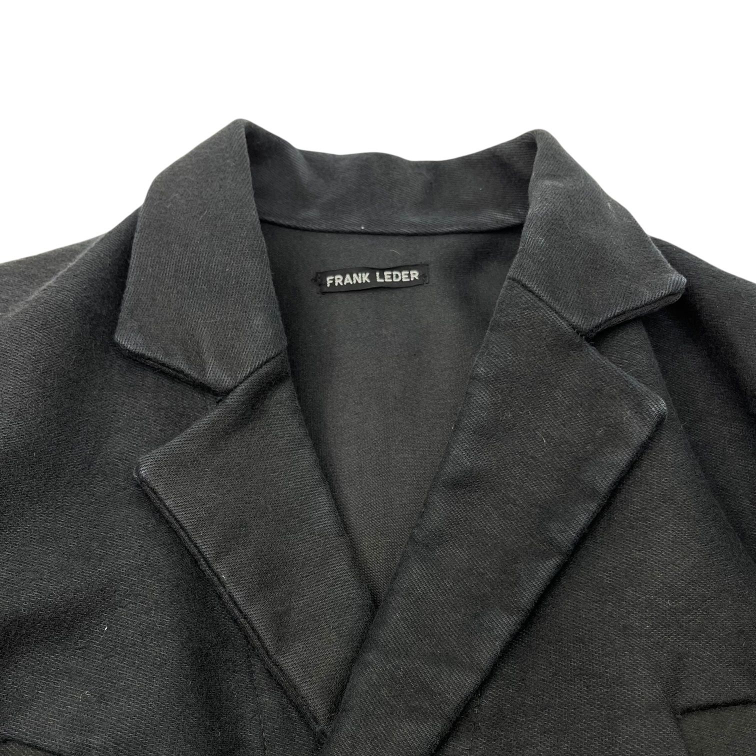 FRANK LEDER(フランクリーダー) 14AW DEUTSCHELEDER COAT ジャーマンレザー チェスター コート 0221116 XS  ブラック - メルカリ