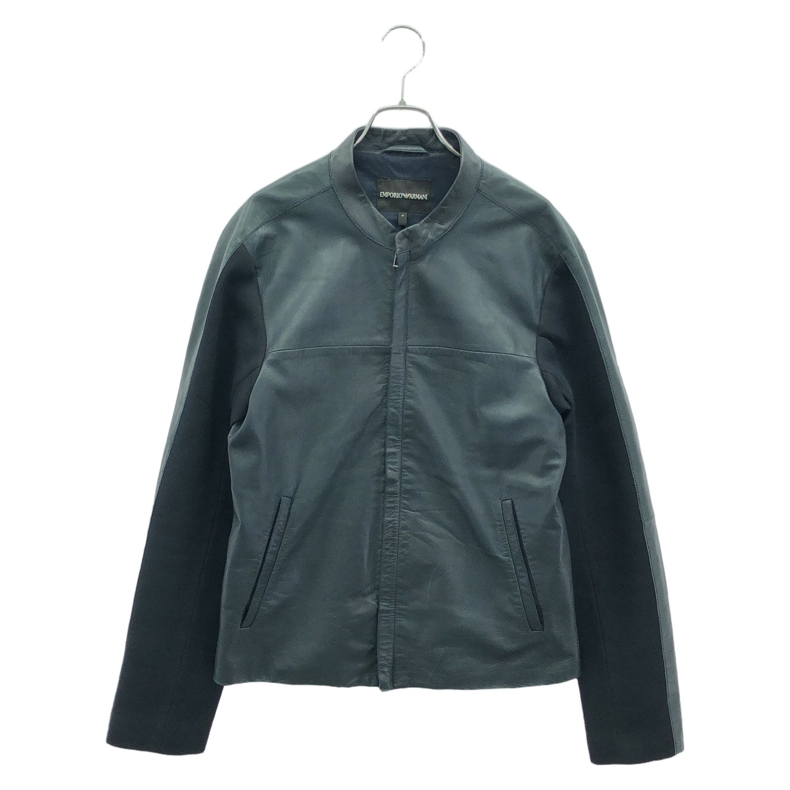 レザージャケット（エンポリオ アルマーニ） Amazon | [エンポリオアルマーニ] レザー フルジップ ライダース